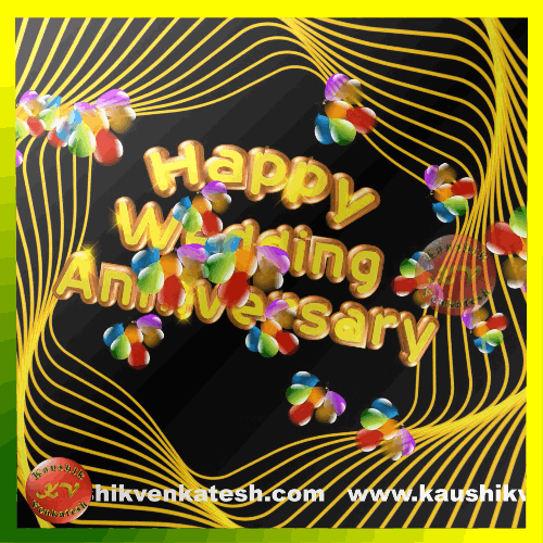 Happy Wedding Anniversary 1 January, Wishes, Video, Messages, Quotes, GIF,  Images, Ecard - Kaushik Venkatesh