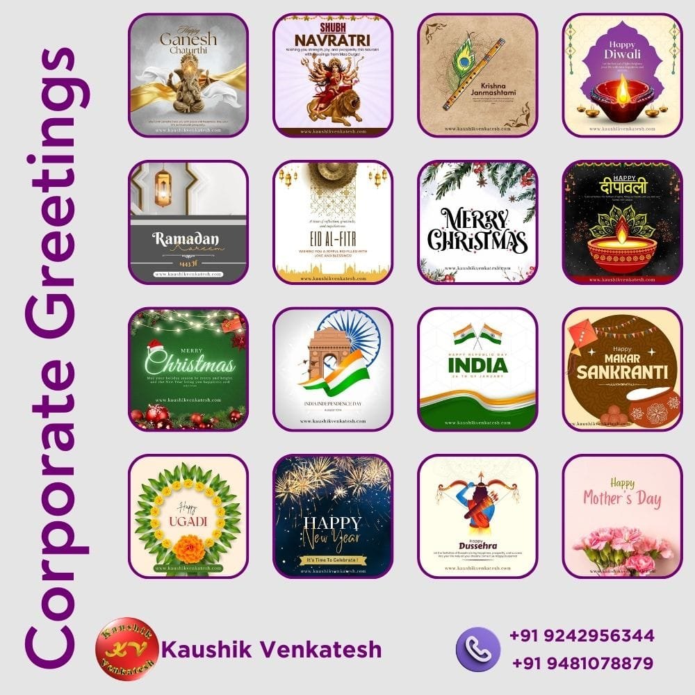 Corporate Greetings services by Kaushik Venkatesh