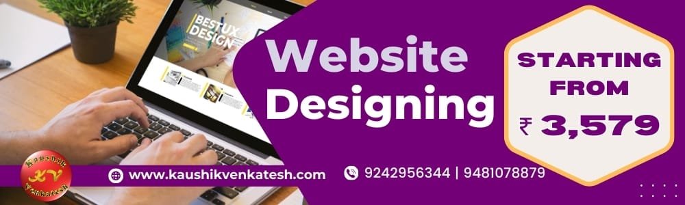 Creating a beautiful and responsive Website is Vital for your online Presence. Hire Kaushik Venkatesh for Website Designing.