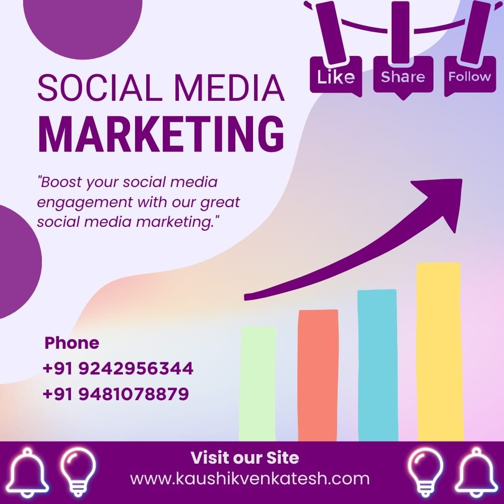 Social Media Marketing services done by Kaushik Venkatesh