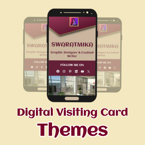 Digital Business Card displayed on Mobile Device