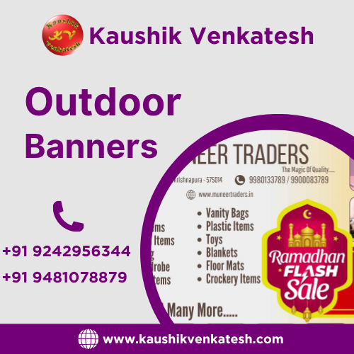 Outdoor Banners in Mangalore Graphic Designers in Mangalore