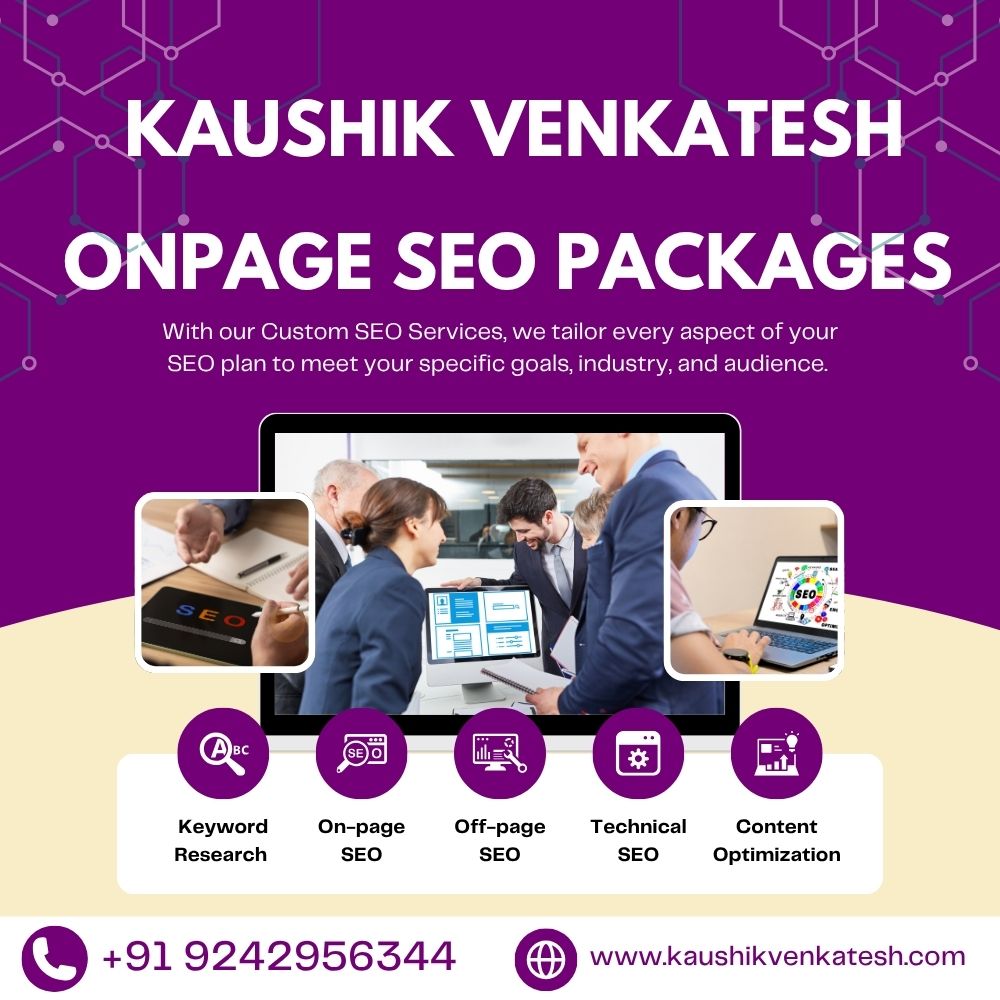 Kaushik Venkatesh OnPage SEO Packages Kaushik Venkatesh OnPage SEO Packages