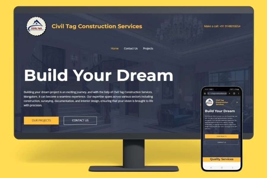 Engineering Services Website Created by Kaushik Venkatesh
