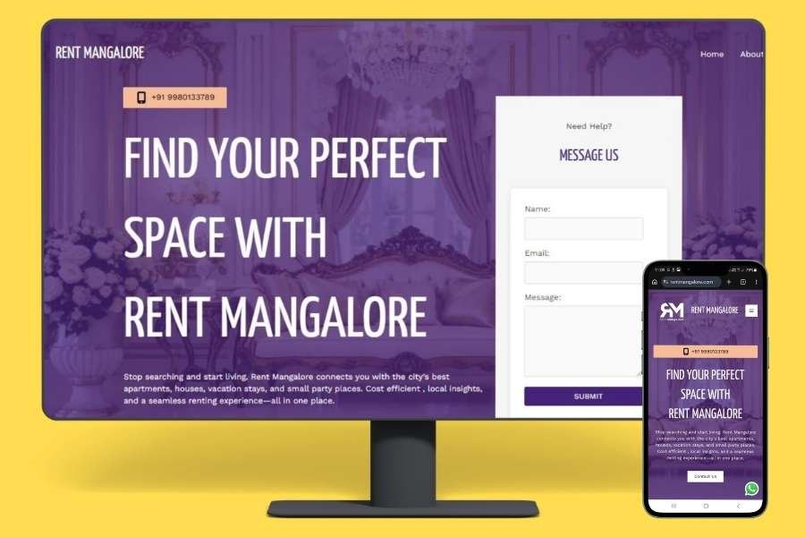 Local rental Platform with Property Listings Created by Kaushik Venkatesh