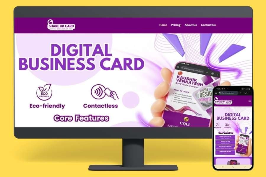 Digital Business Card Platform created by Kaushik venkatesh