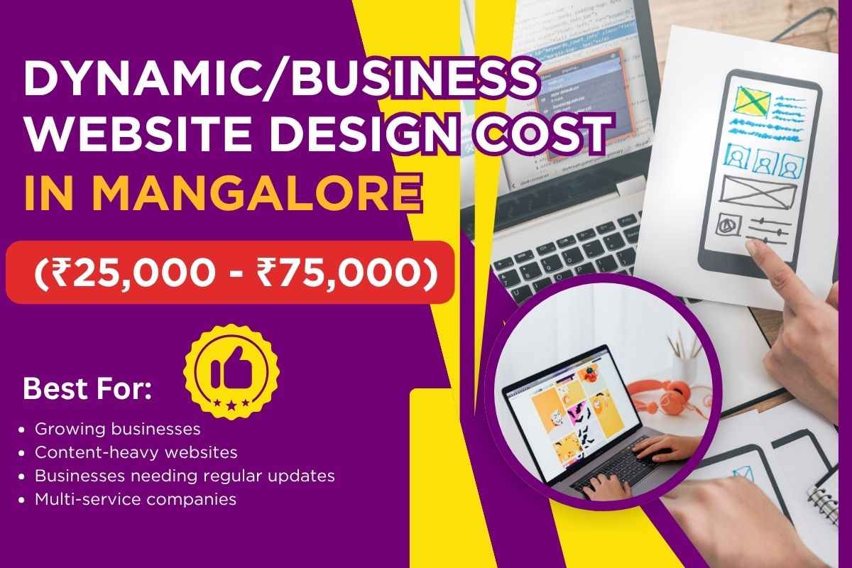 Dynamic Business Website Design Pricing in Mangalore Dynamic Business Website Design Cost in Mangalore